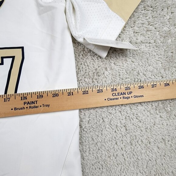 Vanderbilt Commodores Nike Mens Large Crème Full-Button NCAA Baseball Jersey NWT - Picture 6 of 7